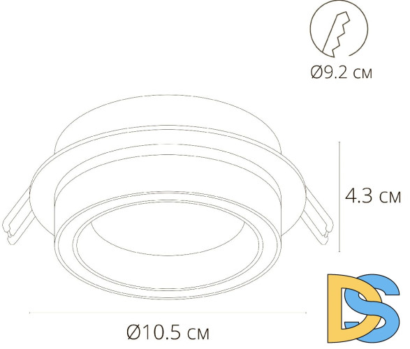 Встраиваемый светильник Arte Lamp Atik A4513PL-1BK