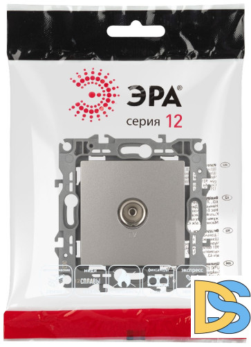 Розетка TV одиночная Эра 12-3101-16 Б0065717