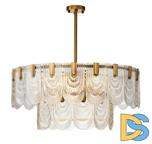 Люстра на штанге Indigo Salice 12022/A/9R Brass V000024