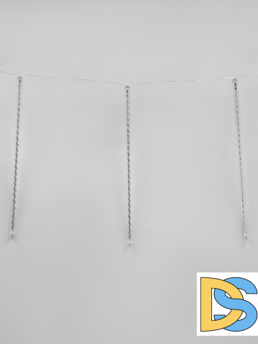 Уличная светодиодная гирлянда (UL-00000167) Uniel занавес 220V синий ULD-E1505-336/DTK BLUE IP44 TWISTED METEOR