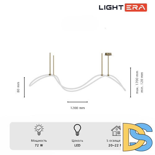 Потолочная люстра Lightera Nyasa LE117L-120GB WIFI