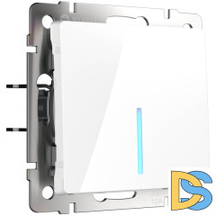 Выключатель одноклавишный проходной с подсветкой Werkel белый W1112101 4690389155079