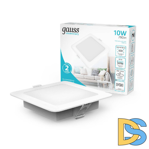 Встраиваемый светильник Gauss Elementary Downlight 998420209