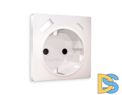 Лицевая панель для розетки с/з со шторками 2USB A+C Ambrella Volt Alfa AP2100