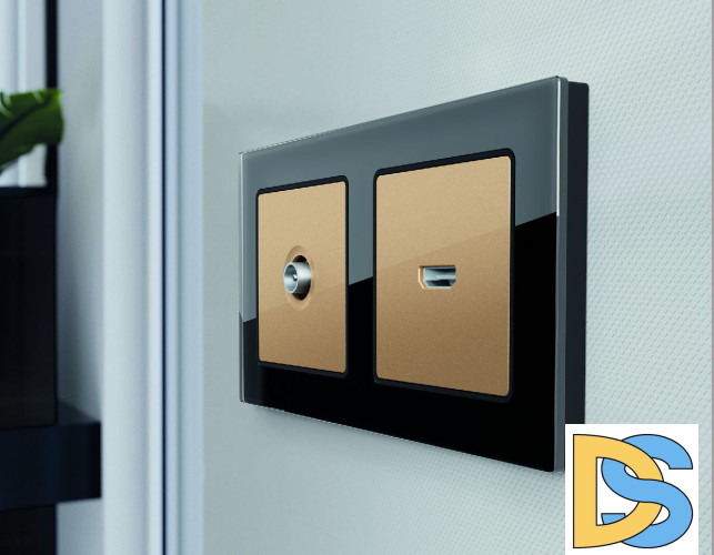 Лицевая панель для HDMI розетки Ambrella Volt Alfa AP6140