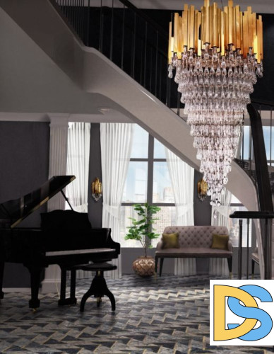 Подвесная люстра DeLight Collection Trump KM0988P-26 gold