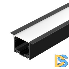 Алюминиевый профиль Arlight SL-Linia49M-F-2000 Black 036513