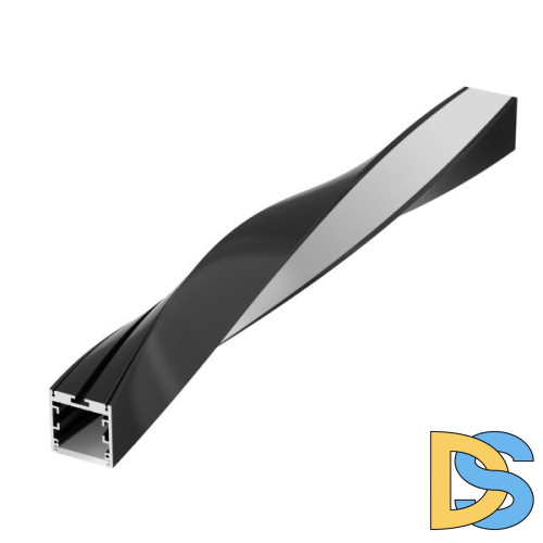 Алюминиевый профиль Arlight SL-ARC-3535-Twist180-500 Black 032685