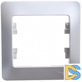 Рамка 1-ая (одинарная), Перламутр, серия Glossa, Schneider Electric