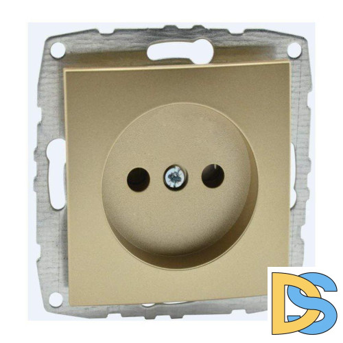 Розетка без земли Mono Electric Despina-Larissa 16А 250В титан 500-002222-116