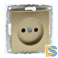 Розетка без земли Mono Electric Despina-Larissa 16А 250В титан 500-002222-116