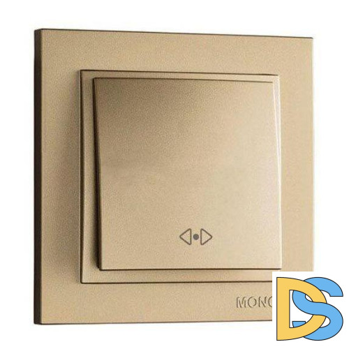 Выключатель одноклавишный перекресный Mono Electric Despina 10А 250В титан 102-222225-112