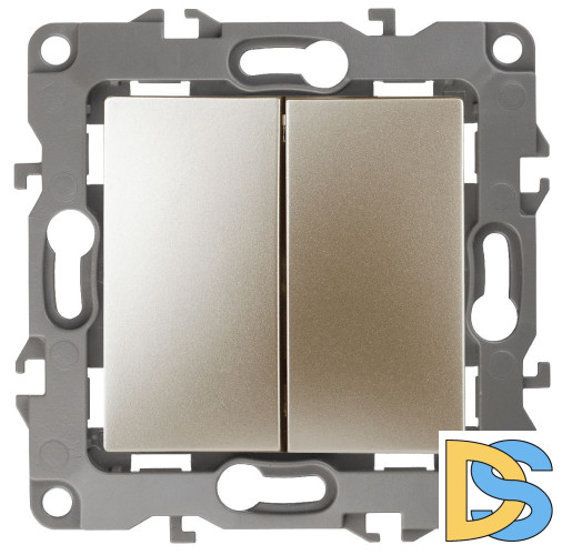 Переключатель двойной Эра 12-1106-04 Б0014666