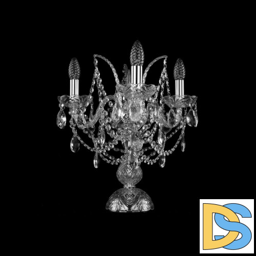 Настольная лампа Bohemia Ivele Crystal 1411L/3/141-39 Ni