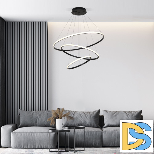 Подвесная люстра Eurosvet Collars 90264/3 черный