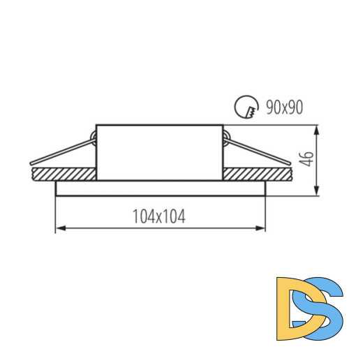 Встраиваемый светильник Kanlux Imines DSL-W 29030