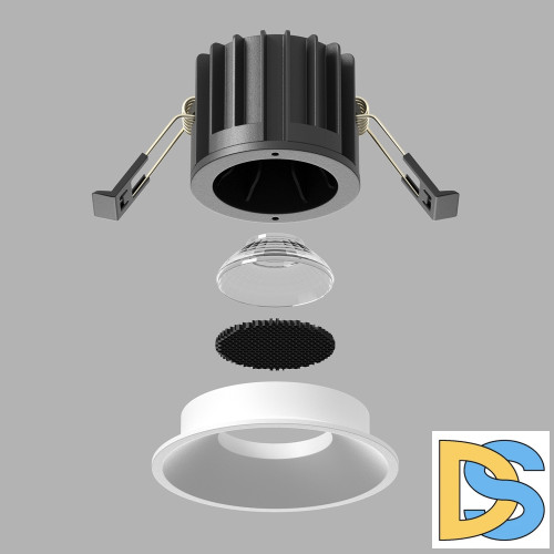 Встраиваемый светильник Maytoni Round DL058-12W4K-W