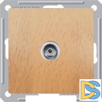 Розетка телевизионная оконечная ТV, Бук (пластик), серия Wessen 59, Schneider Electric