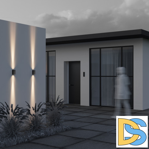 Уличный настенный светильник Maytoni Shell O570WL-L10B3K