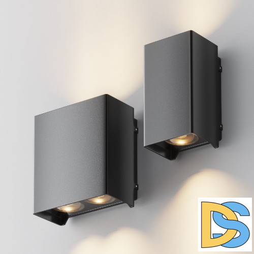 Уличный настенный светильник Maytoni Shell O570WL-L10B3K