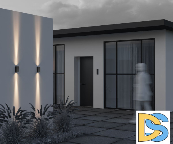 Уличный настенный светильник Maytoni Shell O570WL-L10B3K