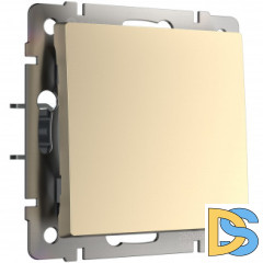 Выключатель одноклавишный (шампань) W1110011