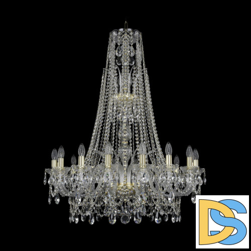 Подвесная люстра Bohemia Ivele Crystal 1411/16/300/XL-108 G