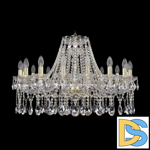 Подвесная люстра Bohemia Ivele Crystal 1413/16/300 G