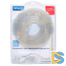 Комплект светодиодной ленты Apeyron 220В 4,8Вт/м smd3528/2835 60д/м IP65 300Лм/м 5м 6000К (сетевой шнур, заглушка, крепежи)  10-04