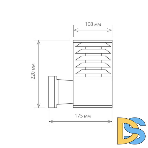Уличный настенный светильник Elektrostandard 1408 Techno 4690389067693