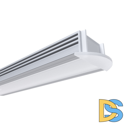 Профиль встраиваемый Apeyron ширина ленты до 10мм (рассеиватель, заглушки - 2шт) 08-11