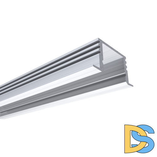 Профиль встраиваемый Apeyron ширина ленты до 10мм (рассеиватель, заглушки - 2шт) 08-11