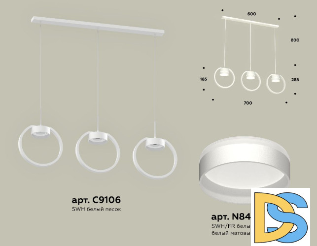 Подвесной светильник Ambrella Light Traditional (C9106, N8461) XB9106152