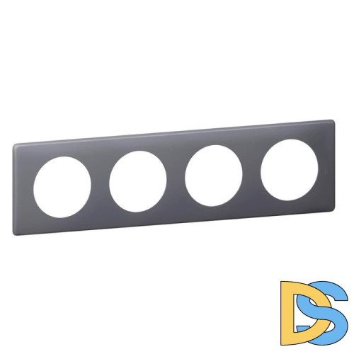 Рамка 4-постовая Legrand Celiane фиолетовая перкаль 066734