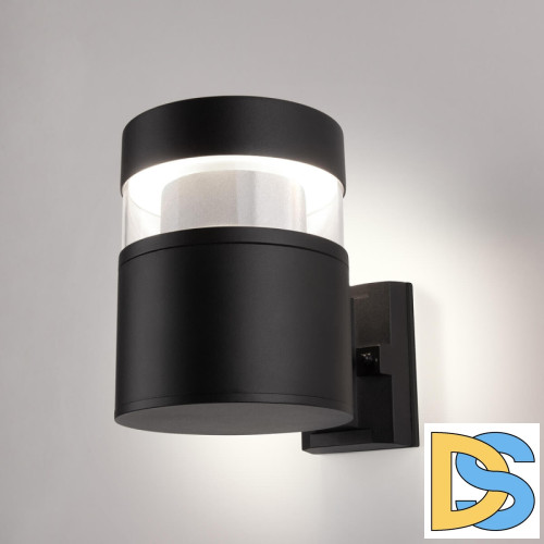 Уличный настенный светодиодный светильник Elektrostandard 1530 Techno Led чёрный 4690389163289
