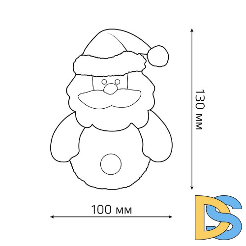 Фигурка светодиодная Дед Мороз Gauss Holiday HL001