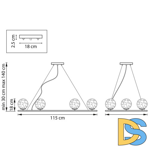 Подвесная люстра Lightstar Bari 815263