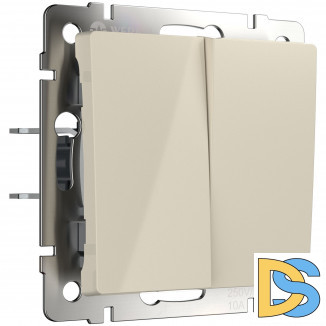 Перекрестный переключатель двухклавишный (слоновая кость) W1123003