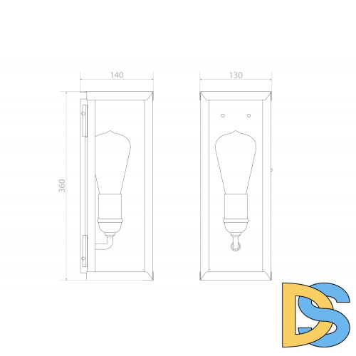 Уличный настенный светильник Covali WL-38004