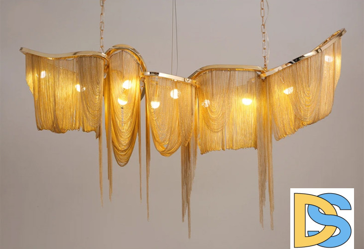 Подвесная люстра DeLight Collection Stream AC3029-16 gold