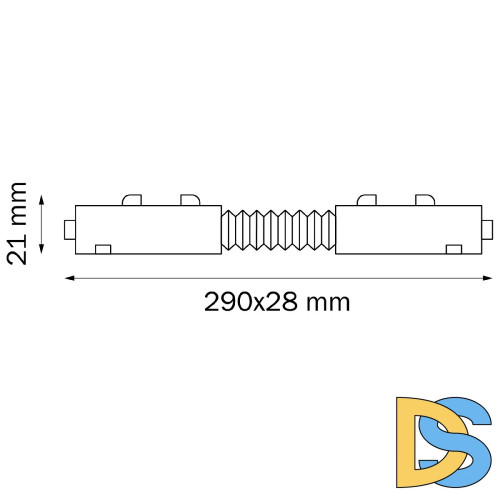 Соединитель трековый однофазный Lightstar Teta 505156