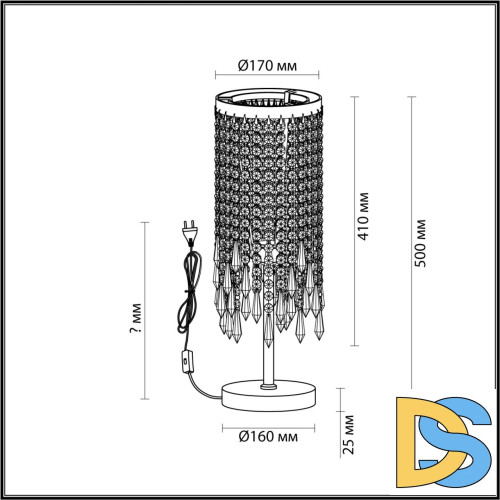 Настольная лампа Odeon Light Chokka 5028/1T