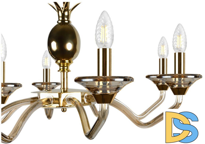 Подвесная люстра iLamp Flo YT2049-8 GD+COG