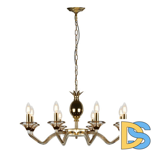 Подвесная люстра iLamp Flo YT2049-8 GD+COG