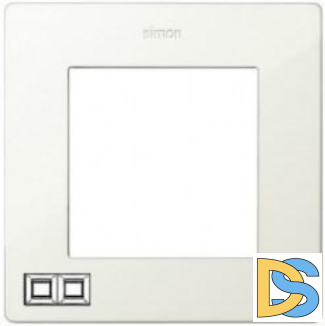 Рамка 2-ая (двойная), цвет Слоновая кость,Simon 24