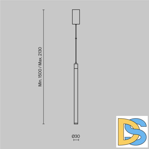 Подвесной светодиодный светильник Maytoni Technical Ray P022PL-L10MG3K