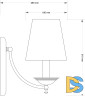 Бра Kutek San Marino Lampshade SAN-K-1(P/A)CR