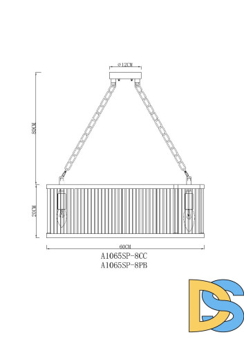 Подвесная люстра Arte Lamp Anetta A1065SP-8PB