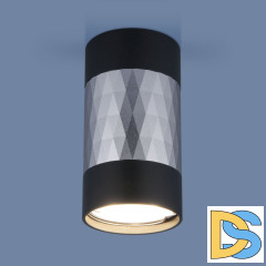 Накладной светильник Elektrostandard DLN110 GU10 черный/серебро