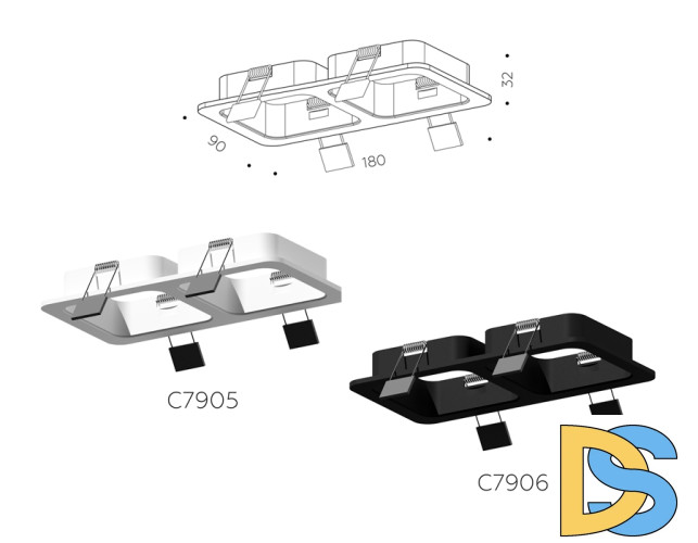 Корпус светильника Ambrella Light DIY Spot C7906